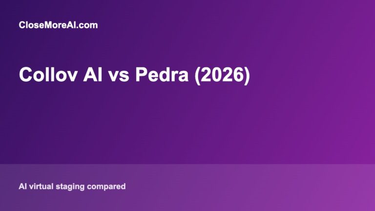 Collov AI vs Pedra AI virtual staging comparison for realtors