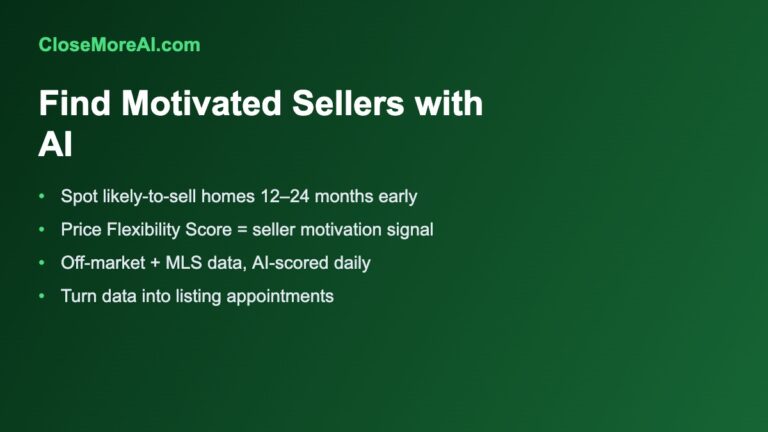 How to find motivated sellers with AI for real estate agents
