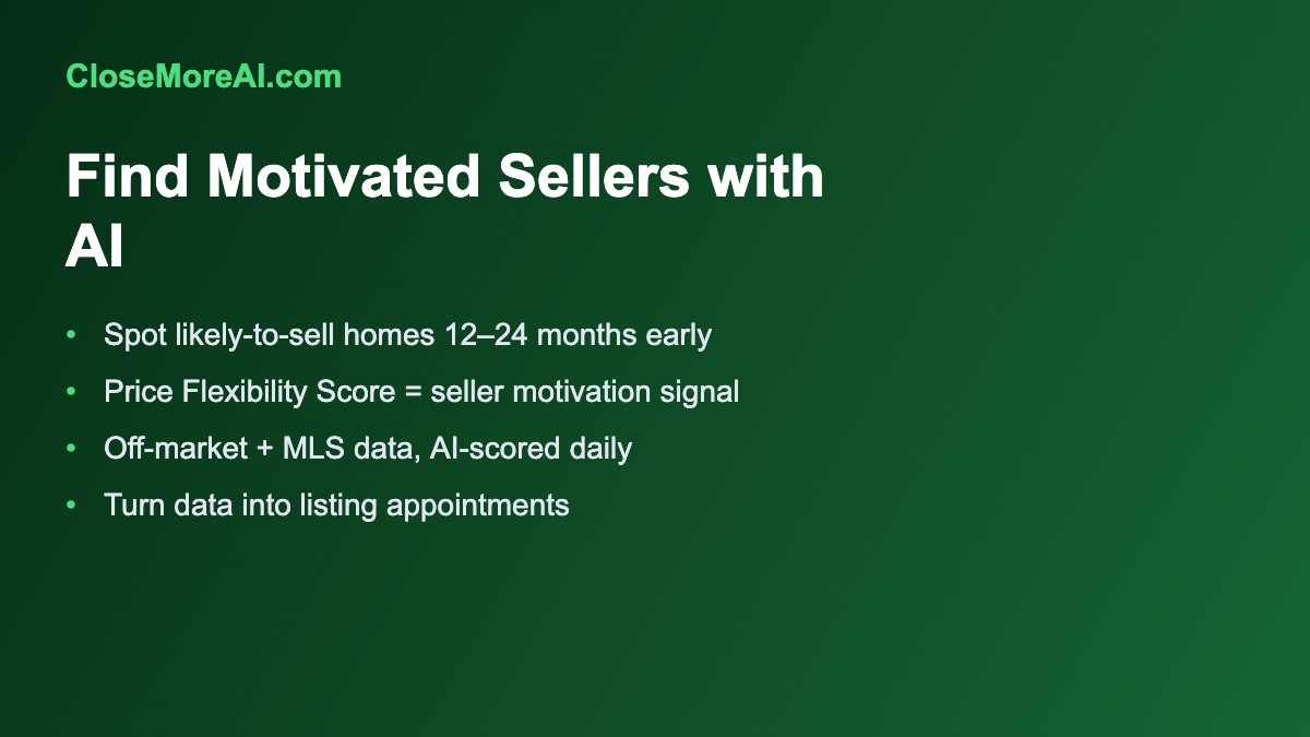 How to find motivated sellers with AI for real estate agents